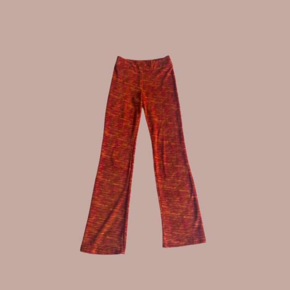 Vintage Free Paris Flare Pants - Orange/Red